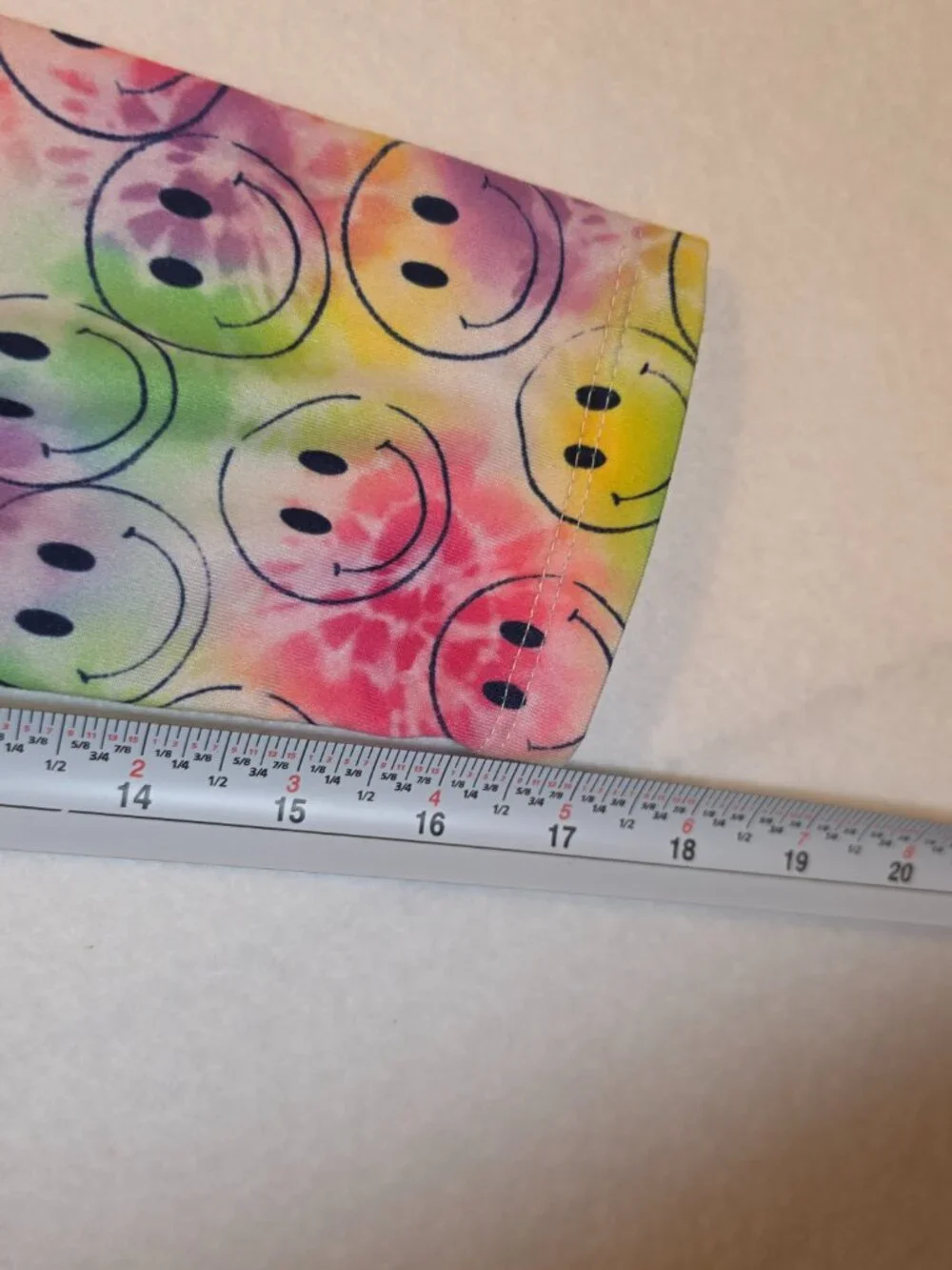 Ava Therese Smiley Face Tie Dye Long Sleeve Plus Size Top 2XL